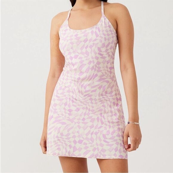 Outdoor Voices  exercise dress Size XS Pink/ White New - Picture 1 of 15